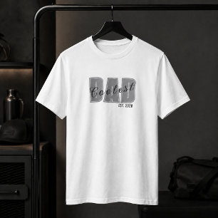 Coolest Dad Est. Custom Year - Dad Gift T-Shirt