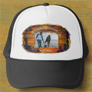 Coolest Dad Ever Sunset 2584 Trucker Hat