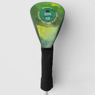 COOLEST DAD golfer's greenish custom Golf Head Cover