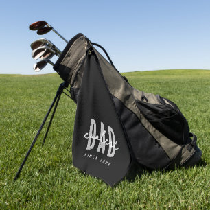 Coolest Dad Since 20XX Modern Simple Preppy Golf Towel
