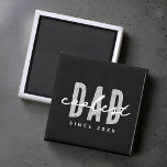 Coolest Dad Since 20XX Modern Simple Preppy Magnet<br><div class="desc">This simple and modern design is composed of san serif typography.</div>