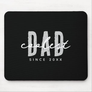 Coolest Dad Since 20xx Modern Simple Preppy Mouse Pad