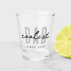 Coolest Dad Since 20XX Modern Simple Preppy Shot Glass