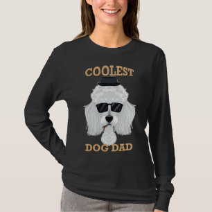 Coolest Dog Dad I Poodle Dad I Poodle T-Shirt