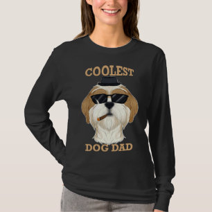 Coolest Dog Dad I Shih Tzu Dad I Shih Tzu T-Shirt