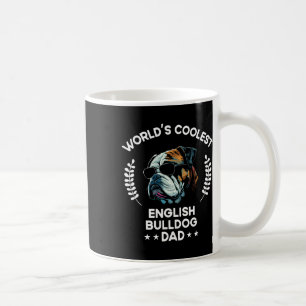 Coolest Dog Dad Papa - Men English Bulldog  Coffee Mug