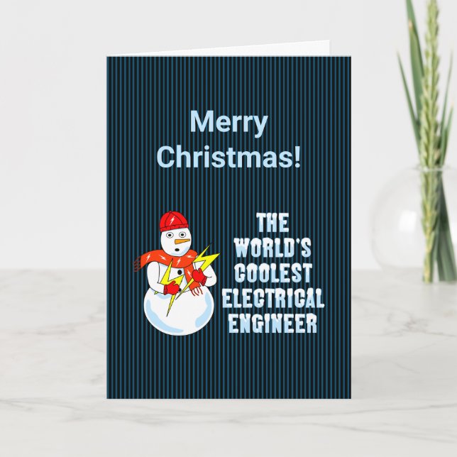 Coolest Electrical Engineer Christmas Card (Front)