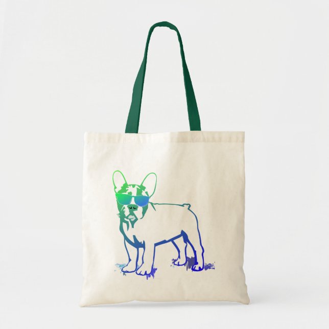 Coolest French Bulldog Boy Tote Bag (Front)