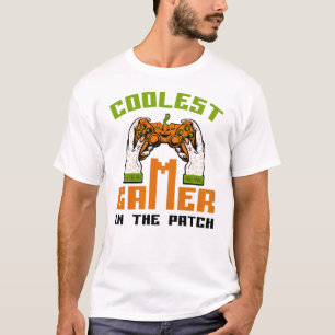 Coolest Gamer In The Patch Halloween Gift T-Shirt