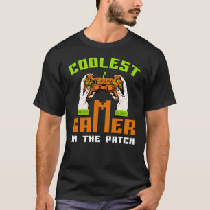 Coolest Gamer In The Patch Halloween Gift T-Shirt