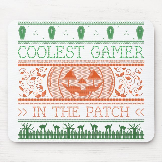 Coolest Gamer In The Patch Mouse Pad (Front)