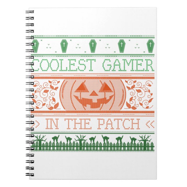 Coolest Gamer In The Patch  Notebook (Front)