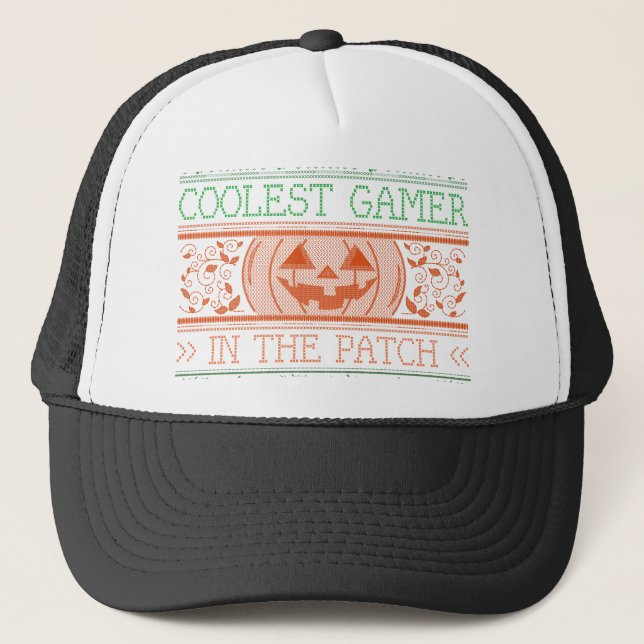 Coolest Gamer In The Patch  Trucker Hat (Front)