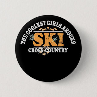 Coolest Girls XC Ski 6 Cm Round Badge