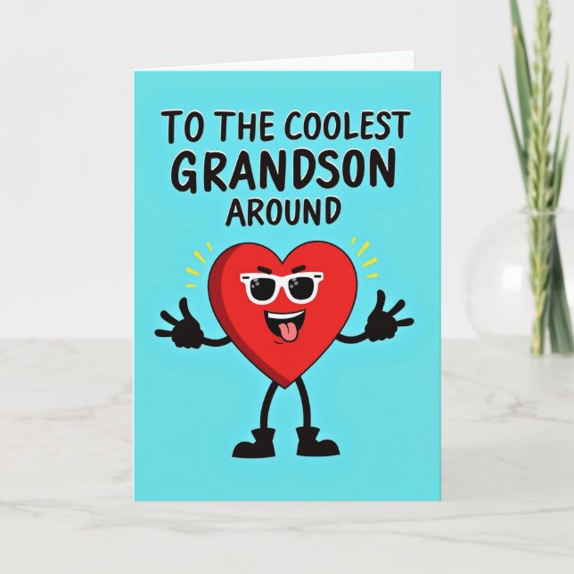 Coolest Grandson Ever Card (Front)
