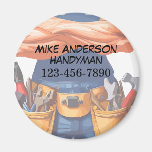 Coolest Handyman Business Customer Magnets 
