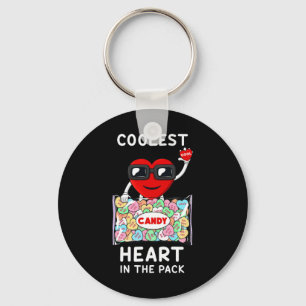 Coolest Heart In The Pack Fun Valentines Day Toddl Key Ring