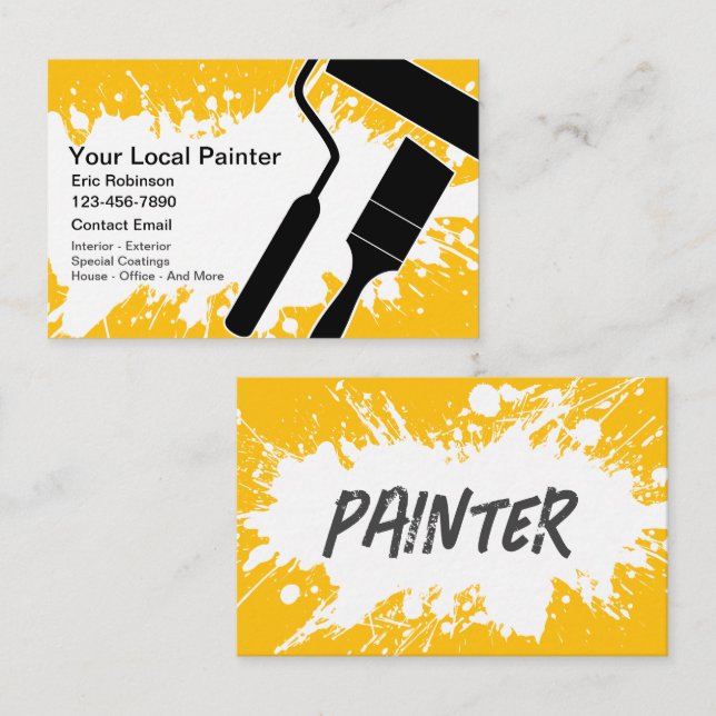 Coolest House Painter Business Cards (Front/Back)