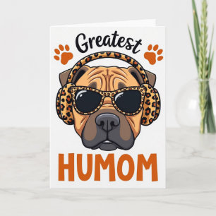Coolest Humom Dog Art Card