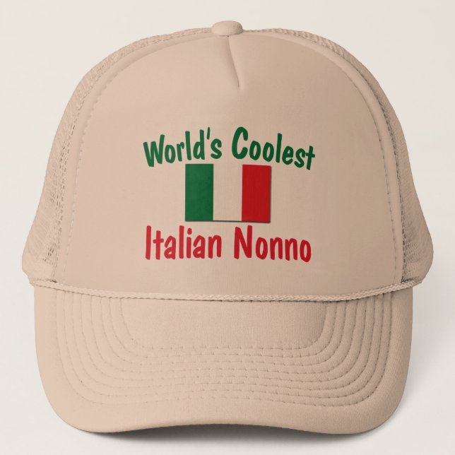 Coolest Italian Nonno Trucker Hat (Front)