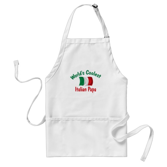 Coolest Italian Papa Standard Apron (Front)