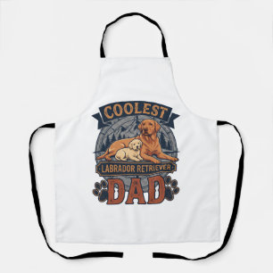 Coolest Labrador Retriever Dad Dog Mountain Paw Pr Apron