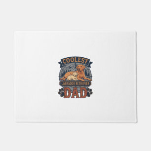 Coolest Labrador Retriever Dad Dog Mountain Paw Pr Doormat