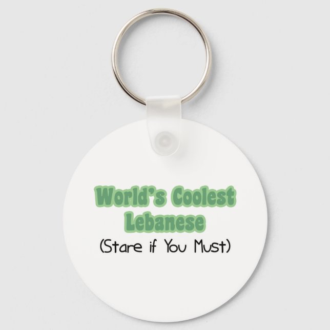 Coolest Lebanese Key Ring (Front)