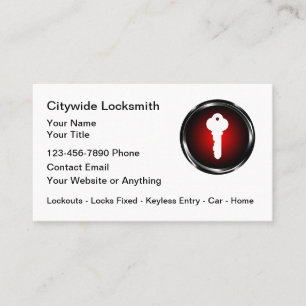 Coolest Locksmith Business Cards Design