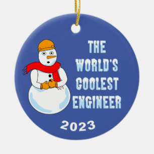 Coolest Mechanical Engineer Ceramic Ornament