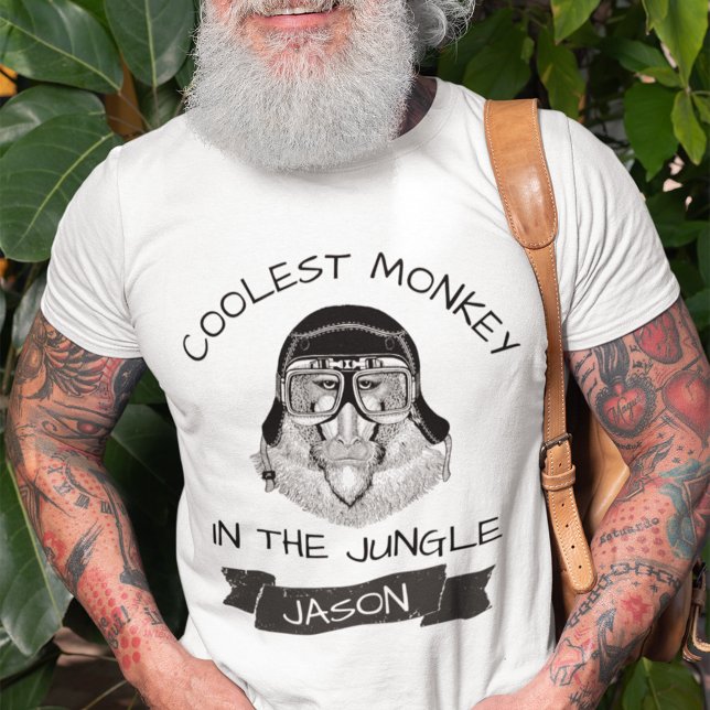 Coolest Monkey In The Jungle Retro | Custom T-Shirt (Creator Uploaded)