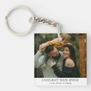 Coolest Mum Ever Photo Mother's Day Memories Gift Key Ring