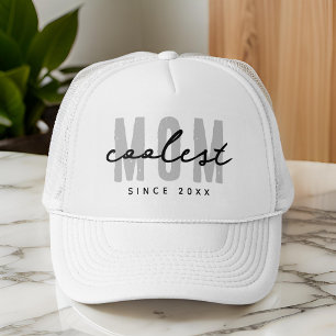 Coolest Mum Since 20XX Modern Simple Preppy Trucker Hat