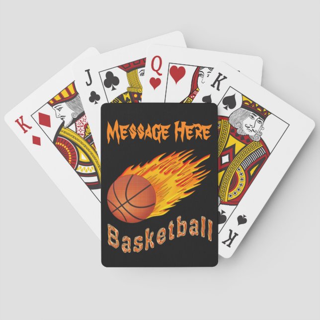 Coolest Personalised Basketball Playing Cards (Back)
