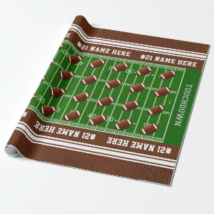 Coolest Personalised Football Wrapping Paper Roll