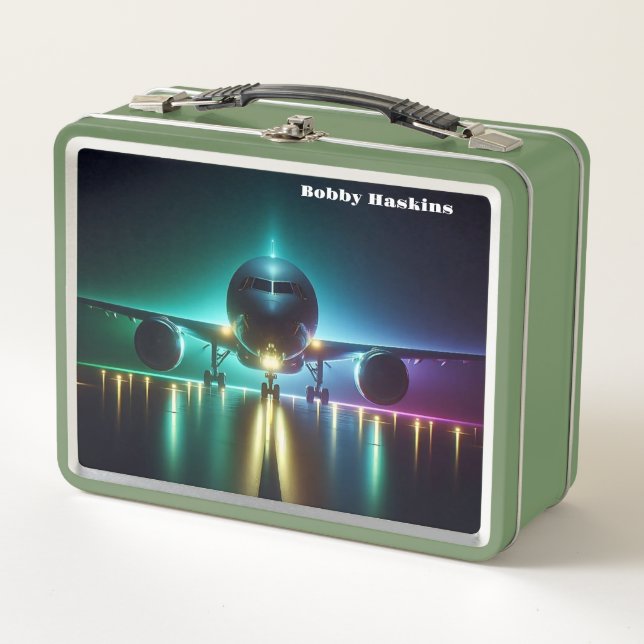 Coolest Plane Ever Metal Lunch Box (Front)