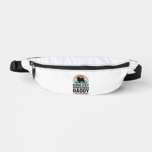 Coolest Pomeranian Daddy Vintage Dog Dad Shirt_1 Bum Bags