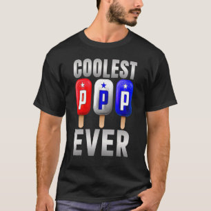 Coolest Pop Ever Best Ice Cream Dad Ever Cool Fath T-Shirt