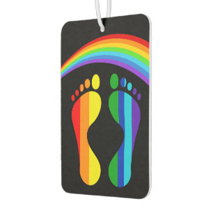 Coolest Pride Rainbow Feet Car Air Freshener