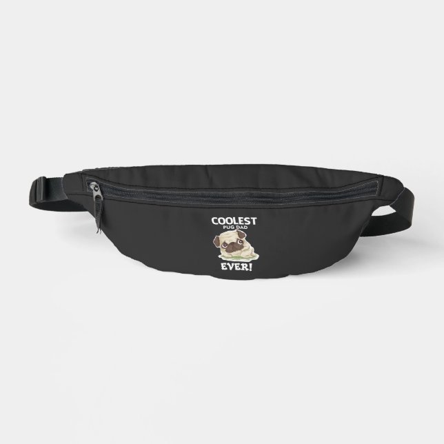Coolest Pug Dad Ever Bum Bags (Front)