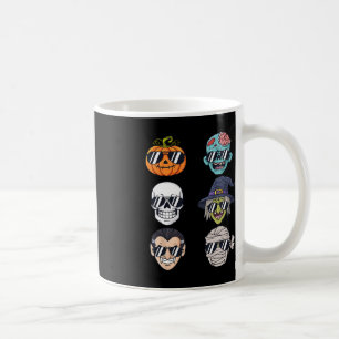Coolest Pumpkin Halloween Skeleton Witch Vampire B Coffee Mug