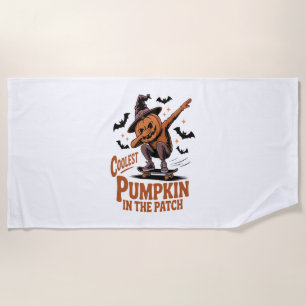 Coolest Pumpkin in the Patch Beach Towel