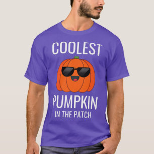 Coolest Pumpkin In The Patch Funny Cool Pumpkin Ha T-Shirt