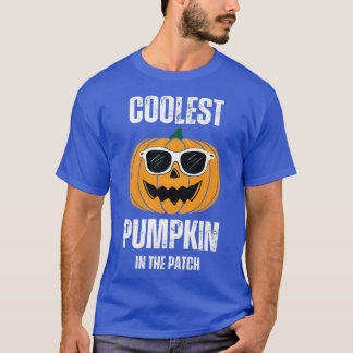 Coolest Pumpkin In The Patch Funny Cool Pumpkin Ha T-Shirt