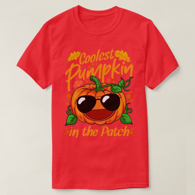 Coolest Pumpkin In The Patch Halloween2 T-Shirt (Design Front)