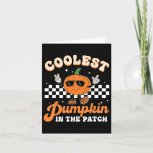 Coolest Pumpkin In The Patch Halloween Boys Girls  Card