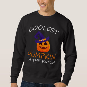 Coolest Pumpkin In The Patch Halloween Boys Girls  Sweatshirt