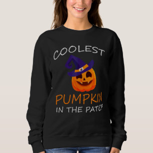 Coolest Pumpkin In The Patch Halloween Boys Girls  Sweatshirt