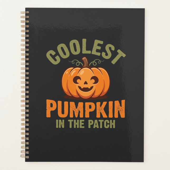 Coolest Pumpkin In The Patch Halloween Design Planner (Front)