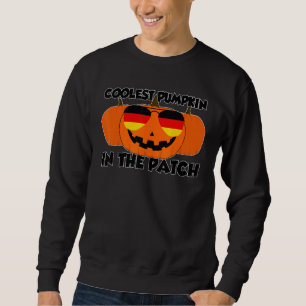 Coolest Pumpkin In The Patch Halloween Germany Gla Sweatshirt